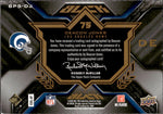 2009 Decan Jones Upper Deck Black AUTO 17/50 AUTOGRAPH #BPS-DJ Los Angeles Rams HOF