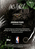 2025-26 Jeremiah Fears Topps Chrome INSTINCT BLUE REFRACTOR ROOKIE 13/150 New Orleans Pelicans #INS-17