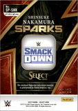 2023 Shinsuke Nakamura Panini Select TIE DYE SPARKS SHIRT 20/25 RELIC #SP-SNK Friday Night Smackdown