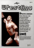 2024 Dwayne Johnson Leaf Metal Legends PRO WRESTLING PERIODICAL RED WAVE 2/7 #WP-1 WWE Legend