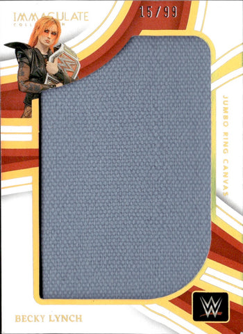 2023 Becky Lynch Panini Immaculate JUMBO RING CANVAS 15/99 RELIC #JR-BLY Monday Night Raw