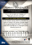 2015 Adrian Gonzalez Topps Finest GOLD REFRACTOR AUTO 29/50 AUTOGRAPH #FA-AG Los Angeles Dodgers