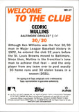 2023 Cedric Mullins Topps WELCOME TO THE CLUB AUTO 21/25 AUTOGRAPH #WC-17 Baltimore Orioles