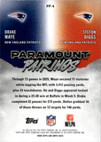 2025 Drake Maye Stefon Diggs Topps Signature Class BLUE PARAMOUNT PAIRINGS 5/5 #PP-4 New England Patriots