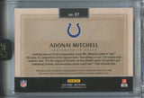 2024 Adonai Mitchell Panini One GREEN ROOKIE DUAL PATCH AUTO 44/45 AUTOGRAPH RELIC #37 Indianapolis Colts