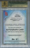2021 Jordan Walker Bowman Sterling WAVE REFRACTOR PROSPECT AUTO 087/125 AUTOGRAPH BGS 9.5/10 #BSPA-JW St. Louis Cardinals 6080
