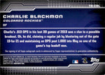 2014 Charlie Blackmon Topps TRAJECTORY AUTO AUTOGRAPH #TA-CBL Colorado Rockies