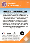 2024 Heston Kjerstad Topps Transcendent Collection TRANSCENDENT ICONS CHROME ROOKIE RC #54 Baltimore Orioles