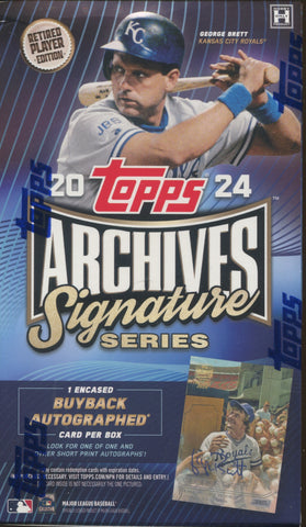 2024 Topps Archives Signature Retired Baseball Hobby, Box
