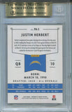 2020 Justin Herbert Panini ROOKIE RC BGS 9.5 #3 Los Angeles Chargers 4874