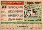 1955 Mayo Smith Topps ROOKIE RC #130 Philadelphia Phillies BV $25