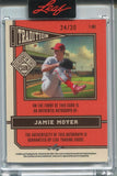 2025 Jamie Moyer Leaf Seasons in the Sun RED ICE TRADITION AUTO 24/30 AUTOGRAPH #T-JM1 Philadelphia Phillies
