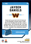 2024 Jayden Daniels Donruss Optic HOLO SILVER RATED ROOKIE RC #248 Washington Commanders