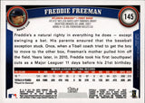 2011 Freddie Freeman Topps ROOKIE RC #145 Atlanta Braves