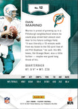2021 Dan Marino Panini Playoff 3RD DOWN 26/35 #12 Miami Dolphins HOF