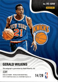 2024-25 Gerald Wilkins Panini Revolution SCOPE AUTO 14/20 AUTOGRAPH #RS-GRW New York Knicks