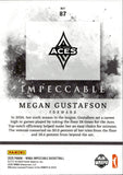 2025 Megan Gustafson Panini Impeccable WNBA GOLD 15/25 #87 Las Vegas Aces
