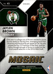 2016-17 Jaylen Brown Panini Mosaic ROOKIE RC #45 Boston Celtics 1