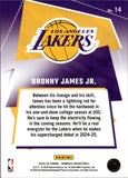 2024-25 Bronny James Jr. Panini Donruss ROOKIE PINK DISCO GREAT X-PECTATIONS 22/25 RC #14 Los Angeles Lakers
