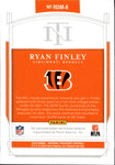 2019 Ryan Finley Panini National Treasures ROOKIE GOLD DUAL MATERIALS PATCH JERSEY 39/49 RELIC #RDM-8 Cincinnati Bengals