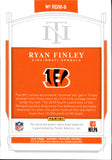 2019 Ryan Finley Panini National Treasures ROOKIE GOLD DUAL MATERIALS PATCH JERSEY 39/49 RELIC #RDM-8 Cincinnati Bengals