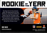 2024 Bo Nix Panini Contenders ROOKIE OF THE YEAR RC #19 Denver Broncos