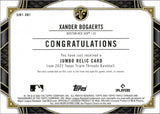 2022 Xander Bogaerts Topps Triple Threads EMERALD JUMBO JERSEY 07/27 RELIC #SJR-XB1 San Diego Padres