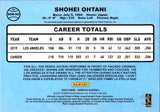 2020 Shohei Ohtani Panini Donruss 1986 DESIGN JERSEY RELIC #86M-SO Anaheim Angels