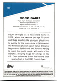 2021 Coco Gauff Topps Chrome ROOKIE RC #100 U.S. Open 7