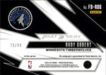 2024-25 Rudt Gobert Panini Prizm RED FAST BRK AUTO 10/99 AUTOGRAPH #FB-RDG Minnesota Timberwolves