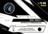 2024-25 Rudt Gobert Panini Prizm RED FAST BRK AUTO 10/99 AUTOGRAPH #FB-RDG Minnesota Timberwolves