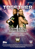 2025 Triple H Shawn Michaels Topps Universe WWE DEGENERATION X TOGETHER SP #WTO-1 WWE HOF
