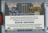 2024 Eddie George Leaf Ultimate Sports SIGNATURE RELICS JERSEY AUTO 10/25 AUTOGRAPH RELIC #USR-EG1 Tennessee Titans