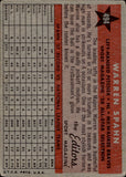 1958 Warren Spahn Topps Milwaukee Braves #494 BV$60