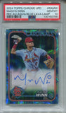 2024 Masyn Winn Topps Chrome Update AQUA BLUE LAVA LAMP ROOKIE AUTO 058/175 AUTOGRAPH PSA 10 #RAMW St. Louis Cardinals 0756