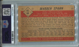 1953 Warren Spahn Bowman Color PSA 1.5 #99 Milwaukee Braves HOF 2605