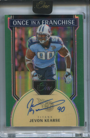 2024 Javon Kearse Panini One GREEN ONCE IN A FRANCHISE AUTO 01/40 AUTOGRAPH #355 Tennessee Titans