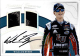 2017 William Byron Panini National Treasures NASCAR DUAL TIRE AUTO 07/20 AUTOGRAPH RELIC #DTS-WB Liberty University