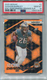 2025 Saquon Barkley Panini Mosaic EPIC PERFORMERS ORANGE FLARE PSA 10 #2 PHILADELPHIA EAGLES 1675