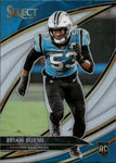 2019 Brian Burns Panini Select HOLO SILVER FIELD LEVEL ROOKIE RC #260 Carolina Panthers