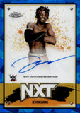 2025 Je'Von Evans Topps Chrome Sapphire Edition WWE SP AUTO AUTOGRAPH #NCT-JVE NXT