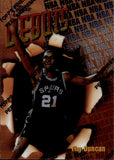 1997-98 Tim Duncan Topps Finest DEBUTS ROOKIE San Antonio Spurs #101