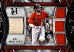 2022 J.D. Martinez Topps Museum Collection PRIMARY PIECES QUAD JERSEY BAT 75/99 RELIC #SPPPQR-JM Boston Red Sox