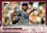 2015 Clayton Kershaw Topps Series 2 MOTHER'S DAY PINK 18/50 #545 Los Angeles Dodgers