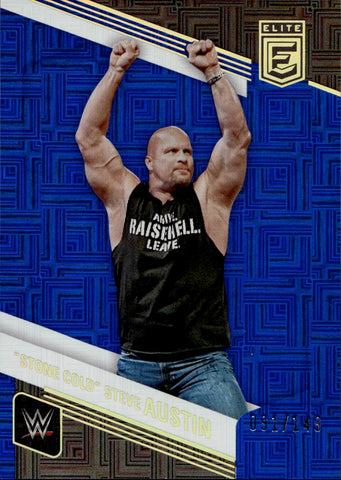 2023 "Stone Cold" Steve Austin Donruss Elite WWE BLUE 091/149 #105 WWE HOF