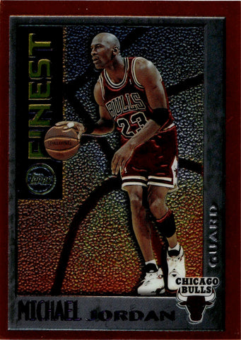 1995-96 Michael Jordan Topps Finest MYSTERY FINEST BORDERED #M1 Chicago Bulls HOF