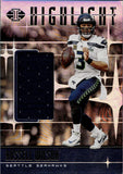 2019 Russell Wilson Panini Illusions HIGHLIGHT SWATCHES JERSEY RELIC #HS-RW Seattle Seahawks