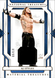 2024 AJ Styles Relic Panini National Treasures WWE Material Treasures 81/99 #MT-AJS Friday Night Smackdown