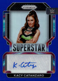 2022 Kacy Catanzaro Panini Prizm BLUE SUPERSTAR AUTO 40/49 AUTOGRAPH #SA-KCZ NXT