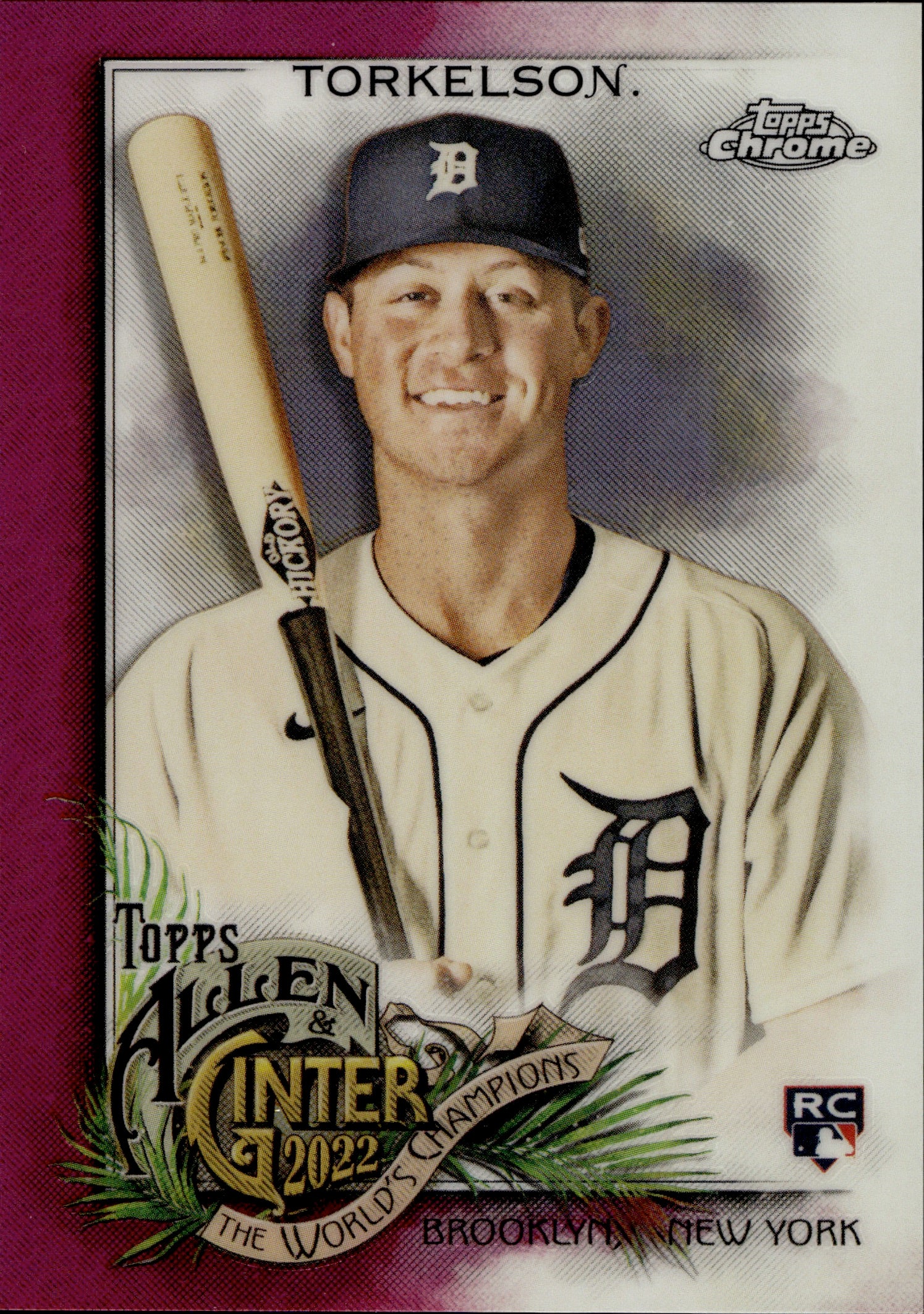 SPENCER TORKELSON ROOKIE CARD Detroit Tigers MOJO REFRACTOR $$ Bowman  Chrome RC!